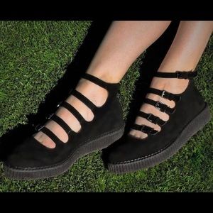 TUK Mary Jane suede creepers